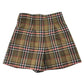 River Island UK 8 brown check tartan skirt polyester viscose