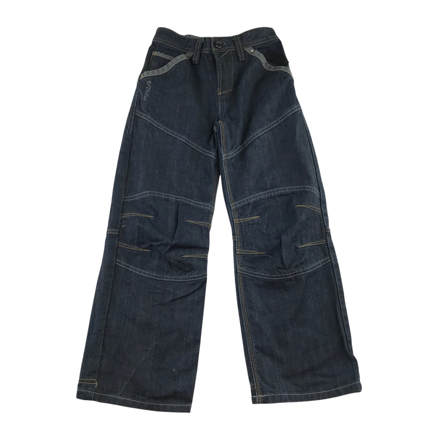 River Island and Next 8-10 years mustard jumper and jeans bundle graphic