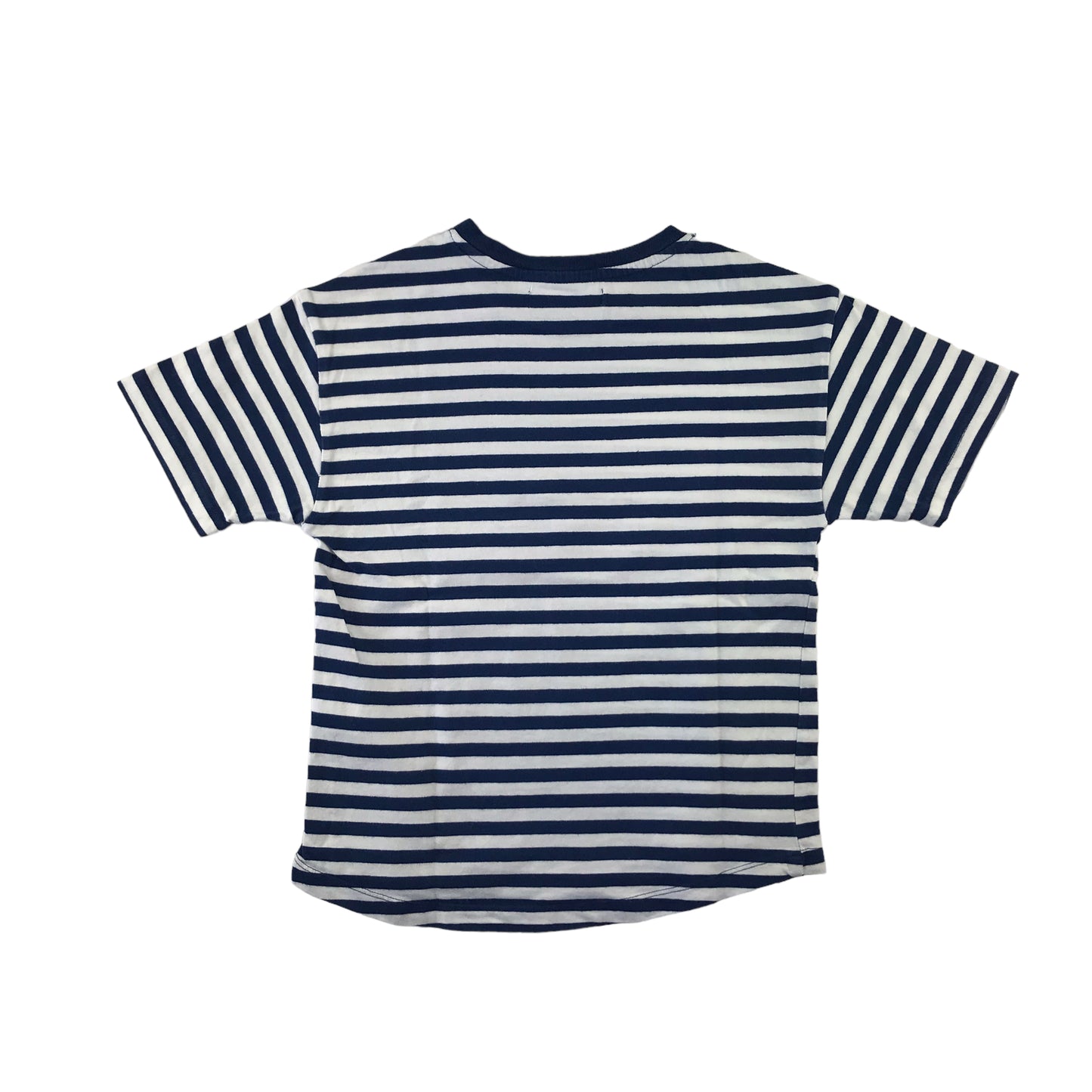 Zara T-Shirt 6-7 Years Navy and White Stripy Tee