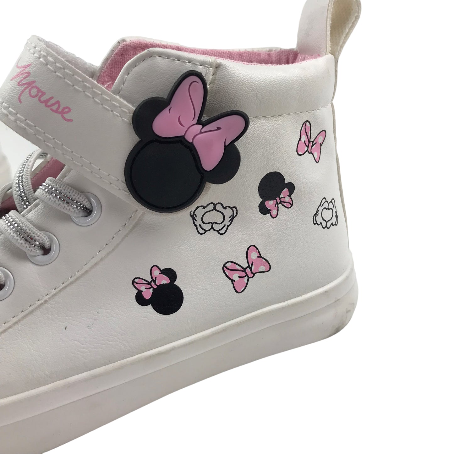 Disney Shoe Size 13 junior White Minnie Mouse Graphics