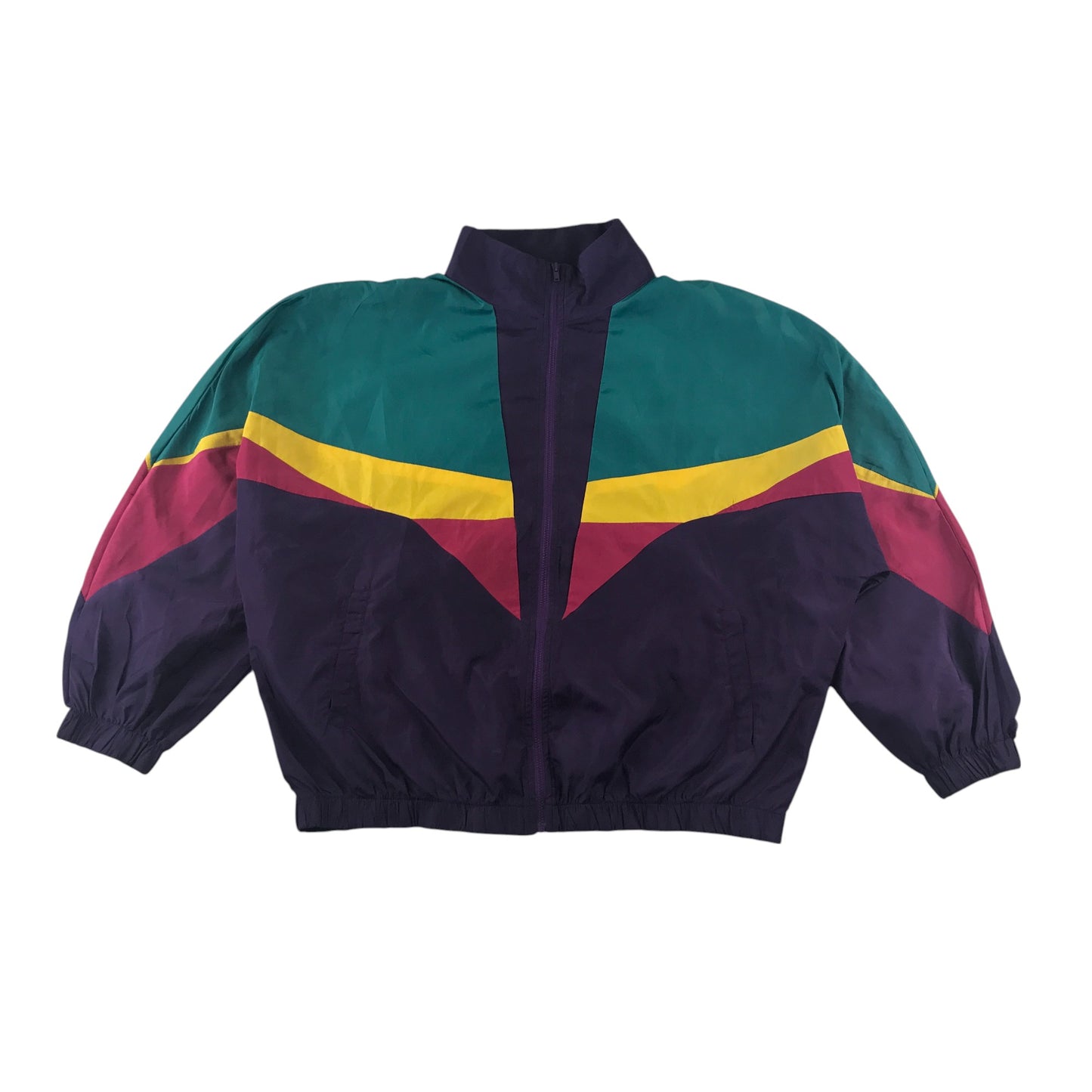 Shein light jacket women's size XL multicolour 80's retro style light windbreaker
