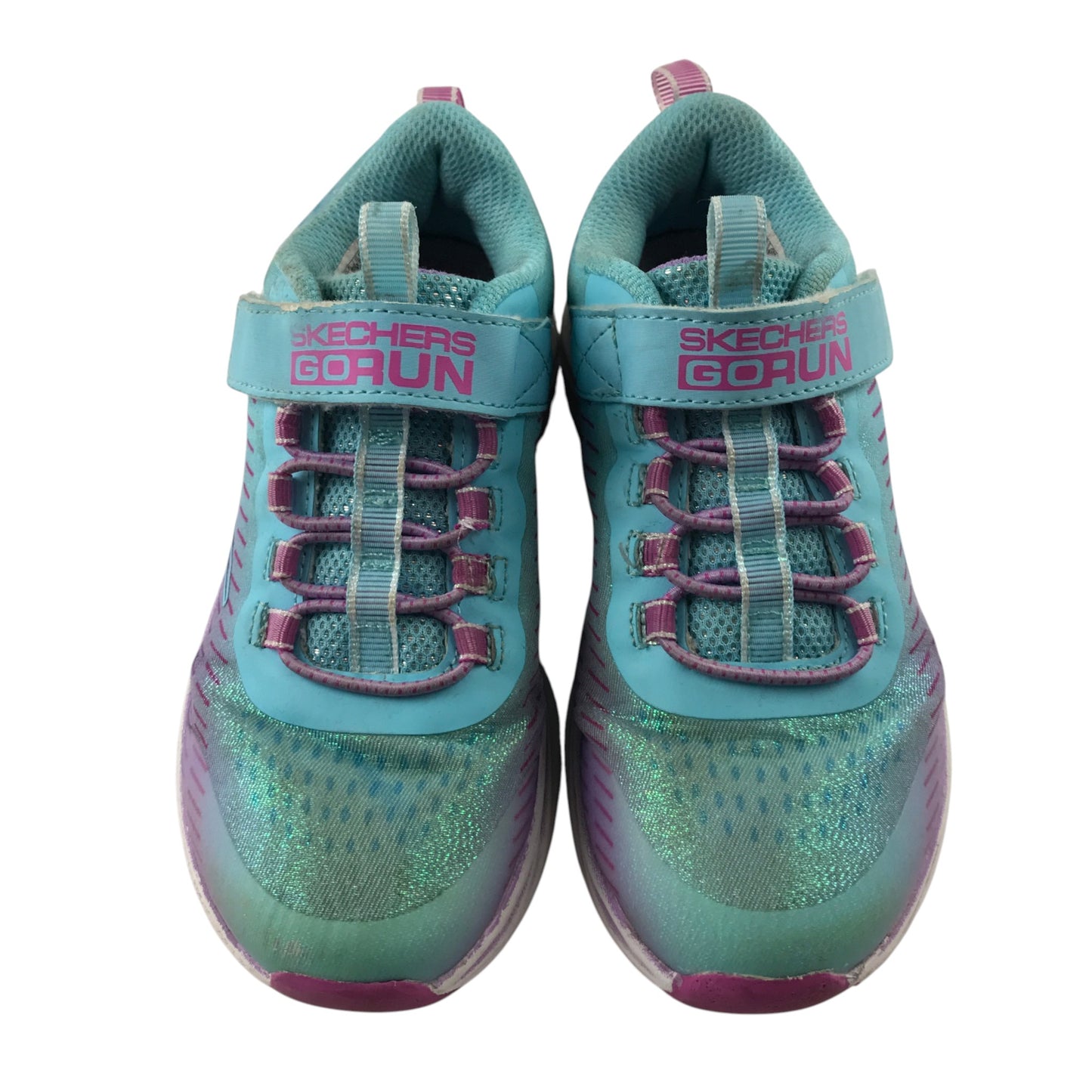 Skechers UK 11.5 jr turquoise trainers
