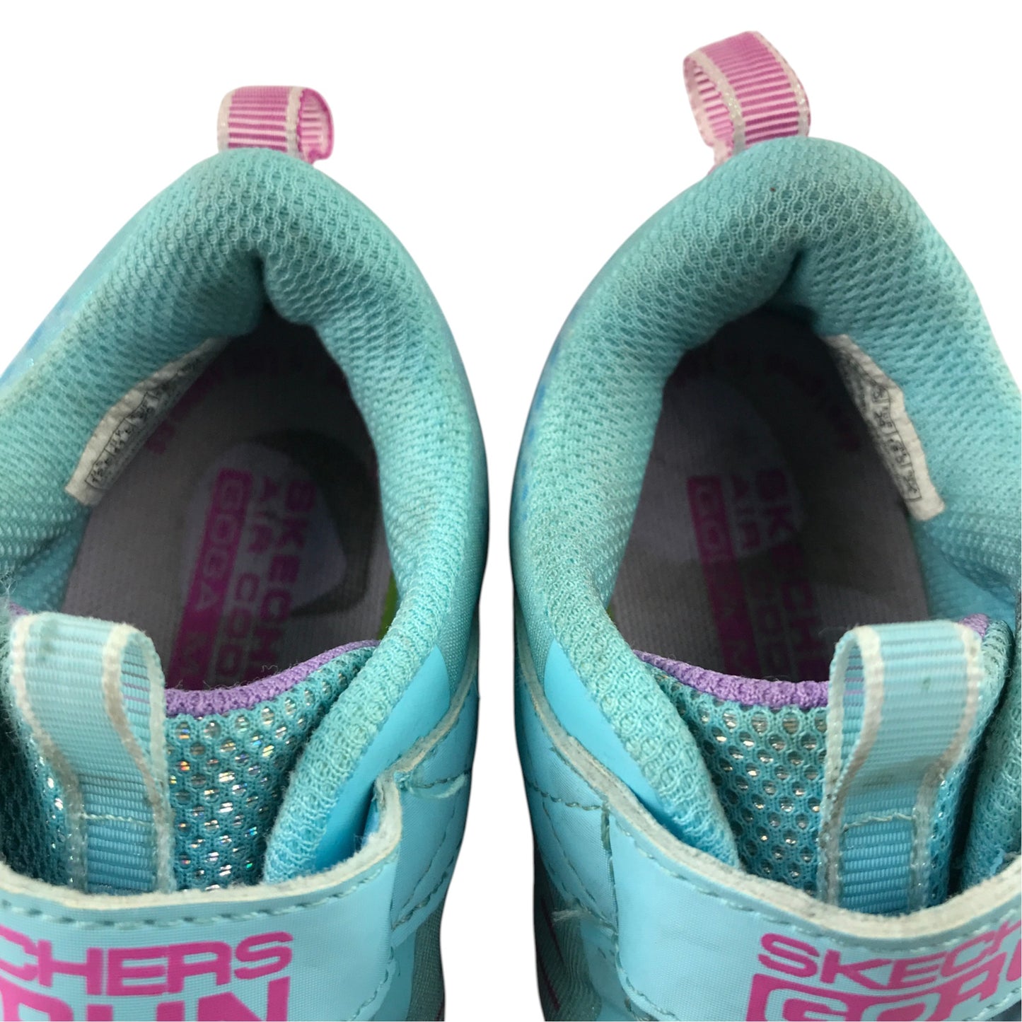Skechers UK 11.5 jr turquoise trainers