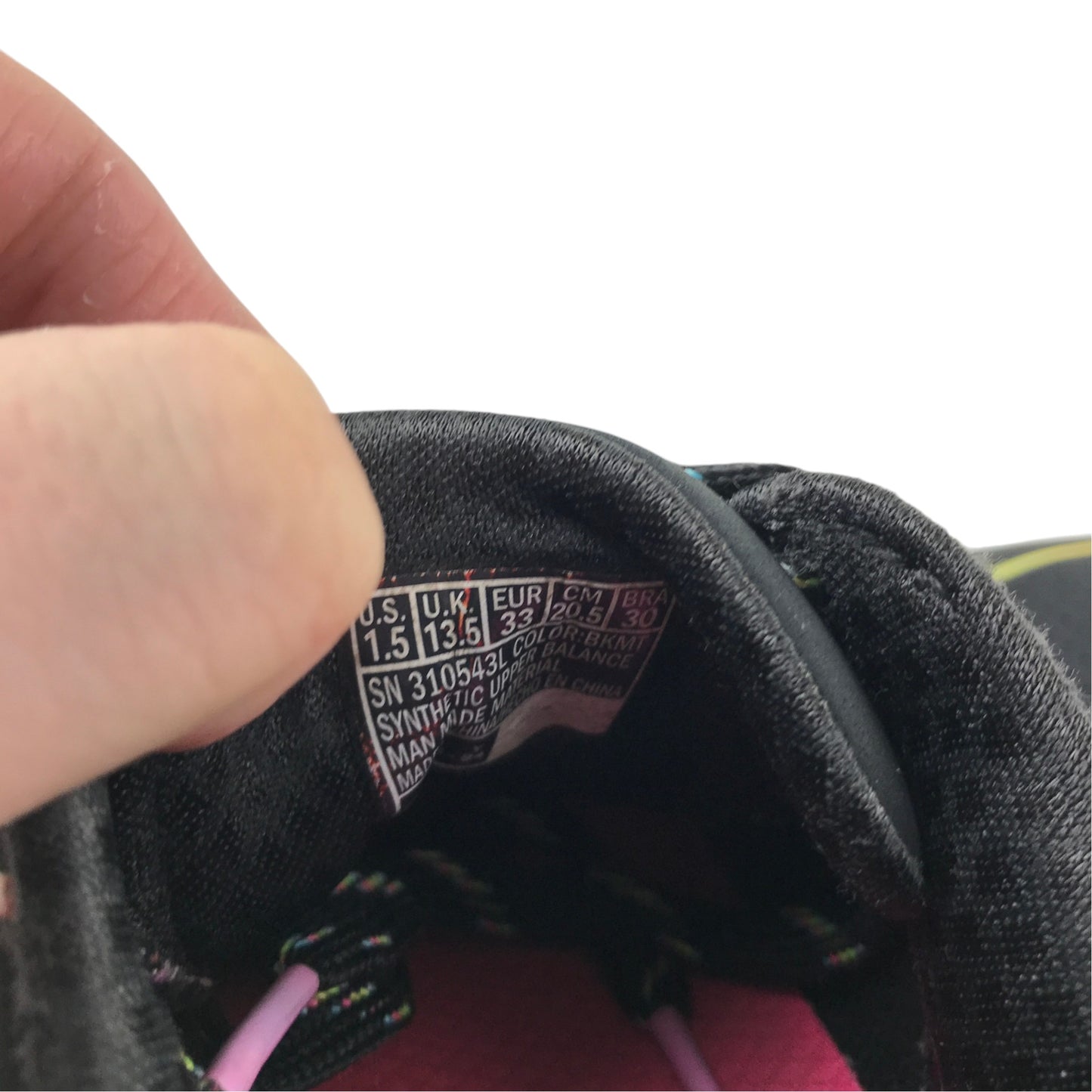 Skechers UK 13.5 jr black trainers