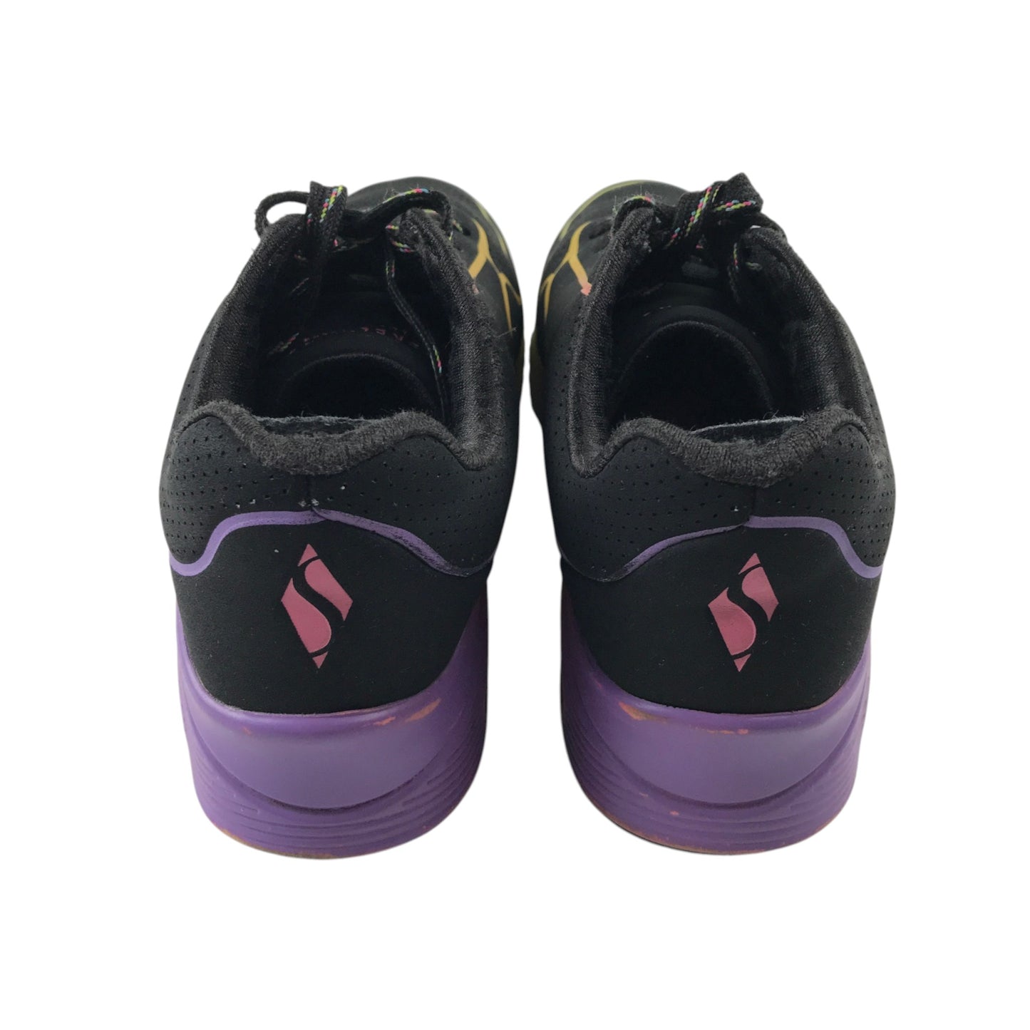 Skechers UK 13.5 jr black trainers