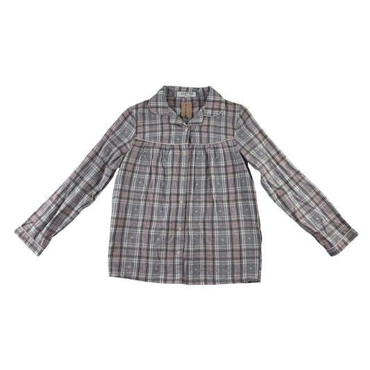 Slk + Fab 10-11 years grey check shirt cotton