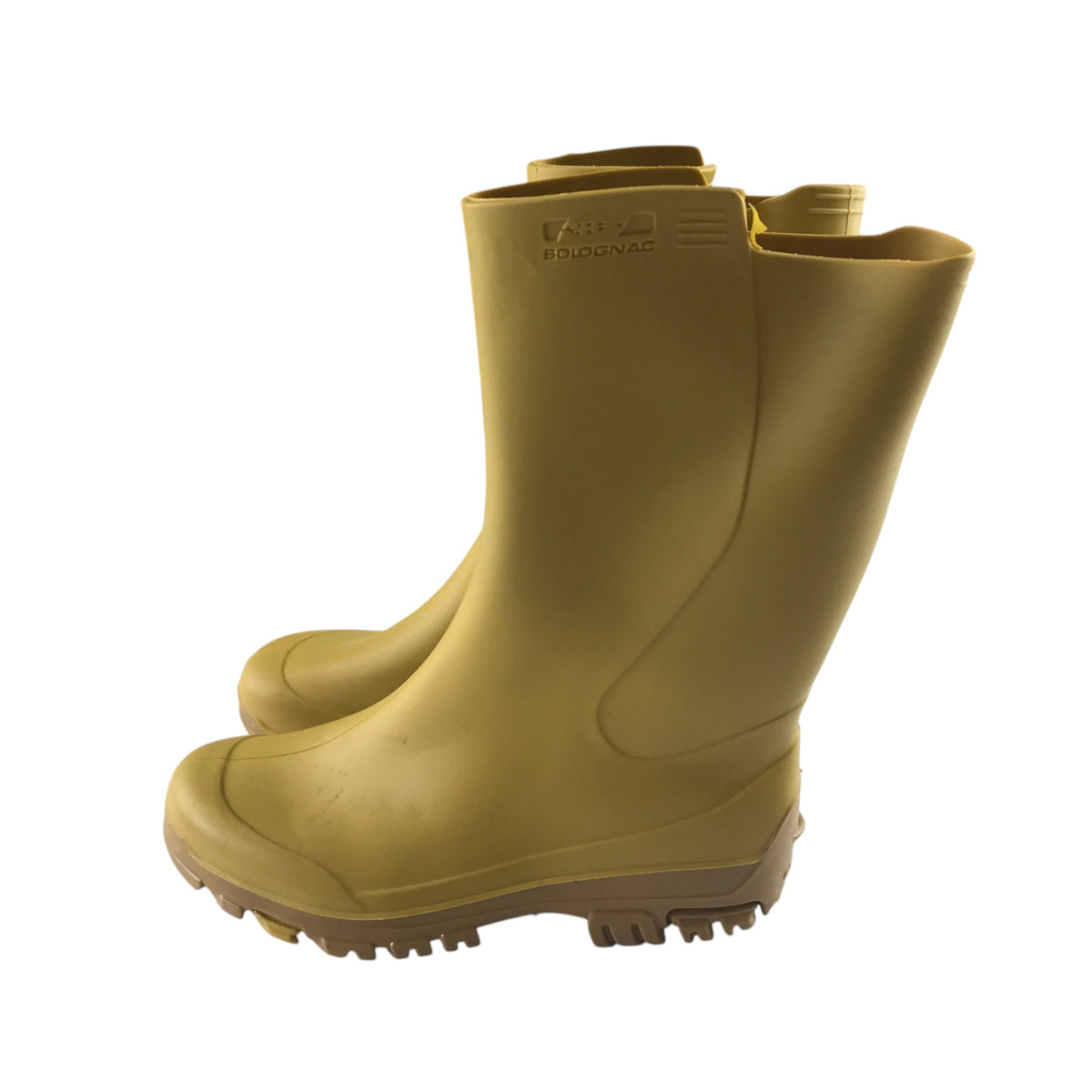 Solognac size UK 12-13 junior yellow wellies