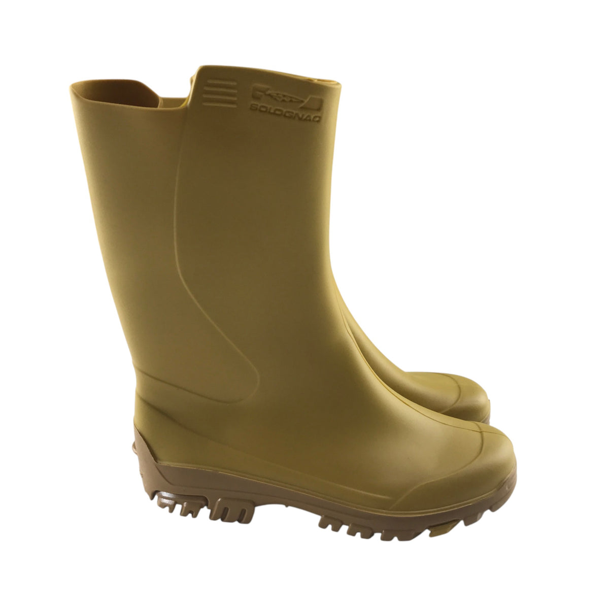 Solognac size UK 12-13 junior yellow wellies