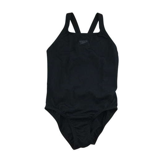 Speedo 11-12 years black swim costume polyester