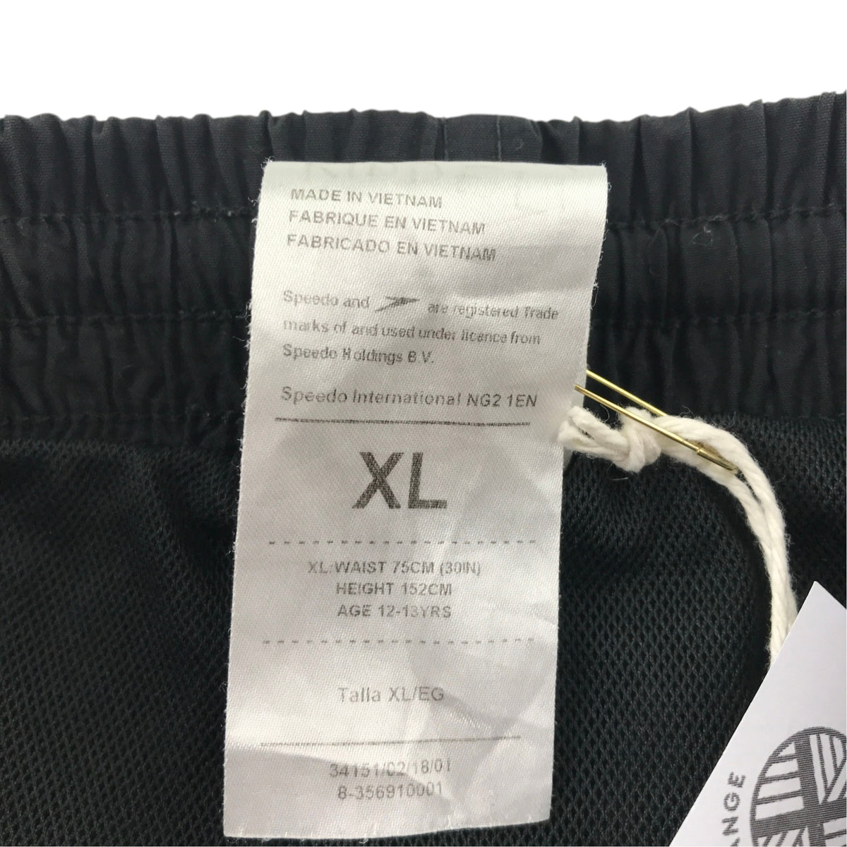 Speedo 12-13 years black swim trunks nylon polyester