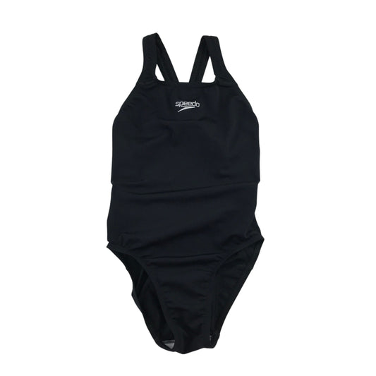 Speedo 9-10 years black swim costume polyester