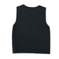 Stradivarius women's size S black cropped vest knitted with gem stones viscose polyamide