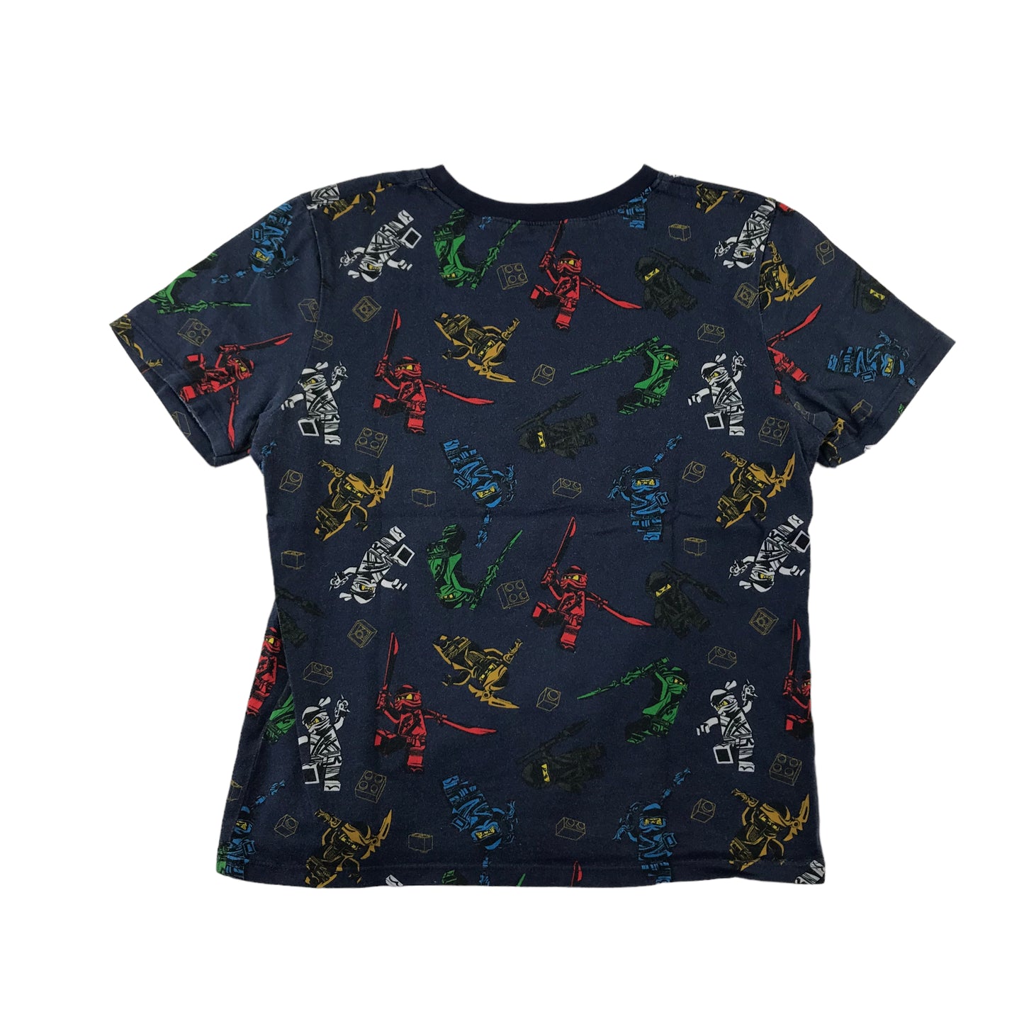 H&M T-Shirt 9-10 Years Navy Lego Ninjago Graphic Tee Cotton