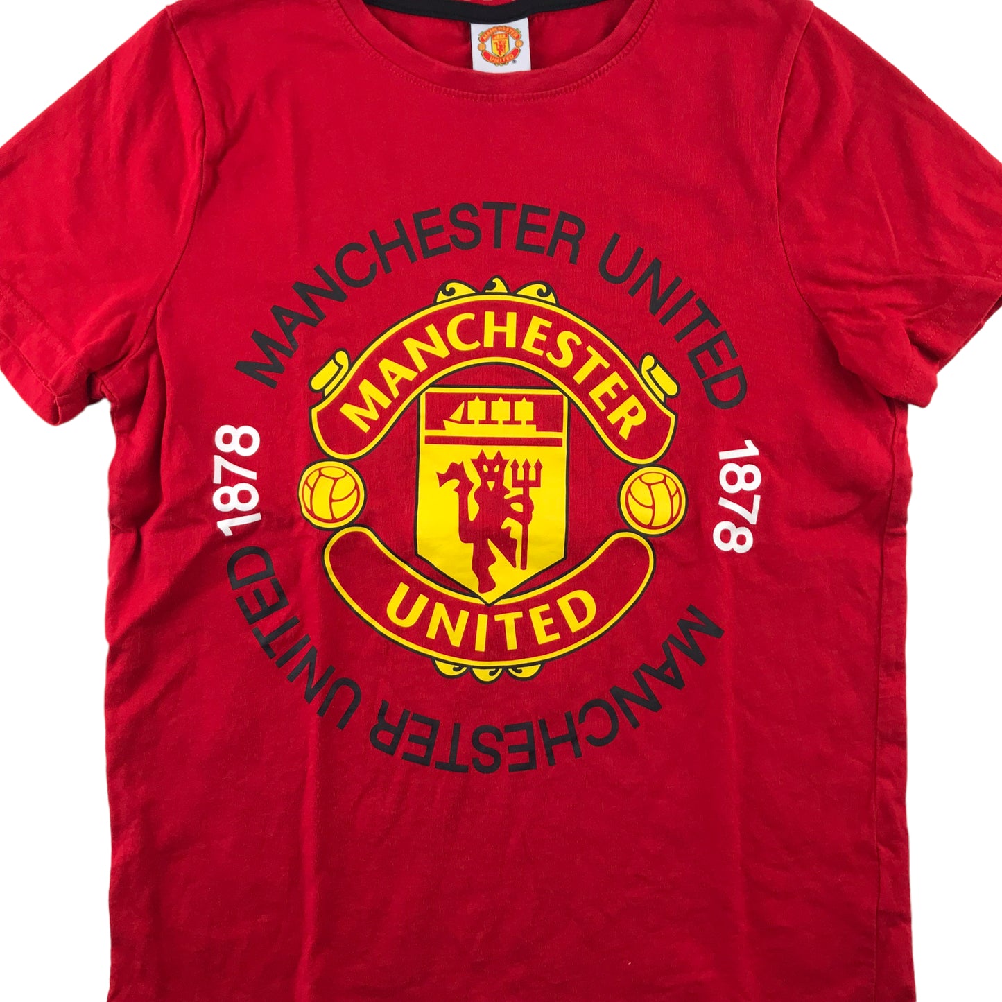 F&F t-shirt 11-12 years red Manchester United short sleeve cotton