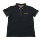 Ted Baker 7 years black polo shirt cotton elastane