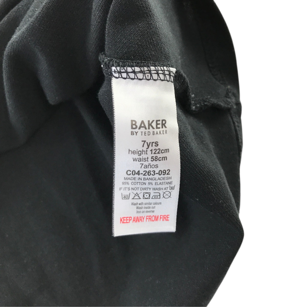 Ted Baker 7 years black polo shirt cotton elastane