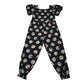 Ted Baker 6-7 years black jumpsuit bird pattern polyester elastane cotton