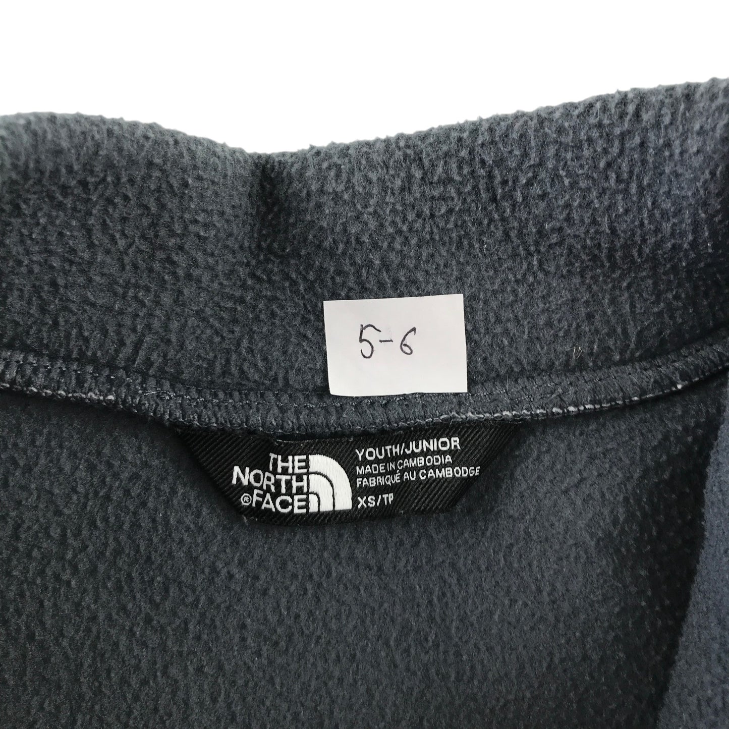 The North Face 5-6 years grey quarter zipper fleece