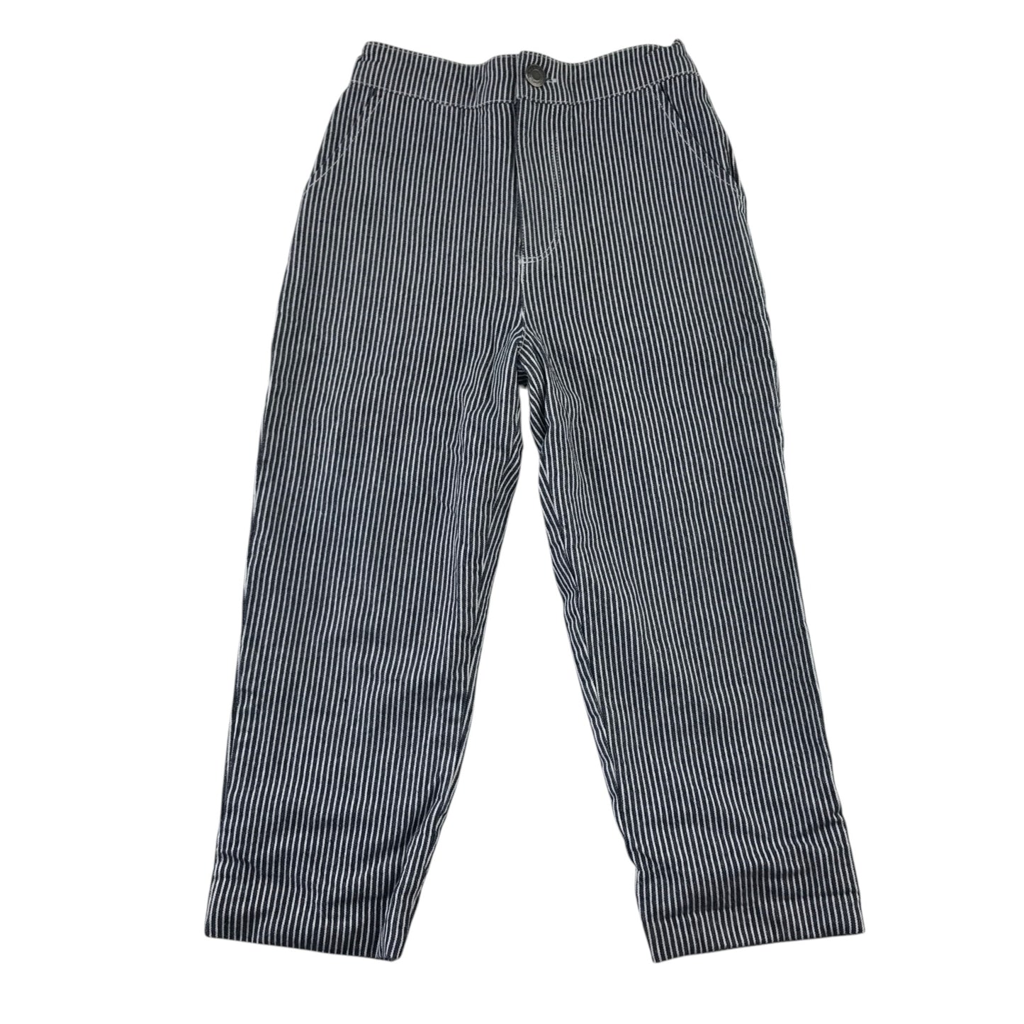 The White Company 4-5 years striped navy blue trousers cotton