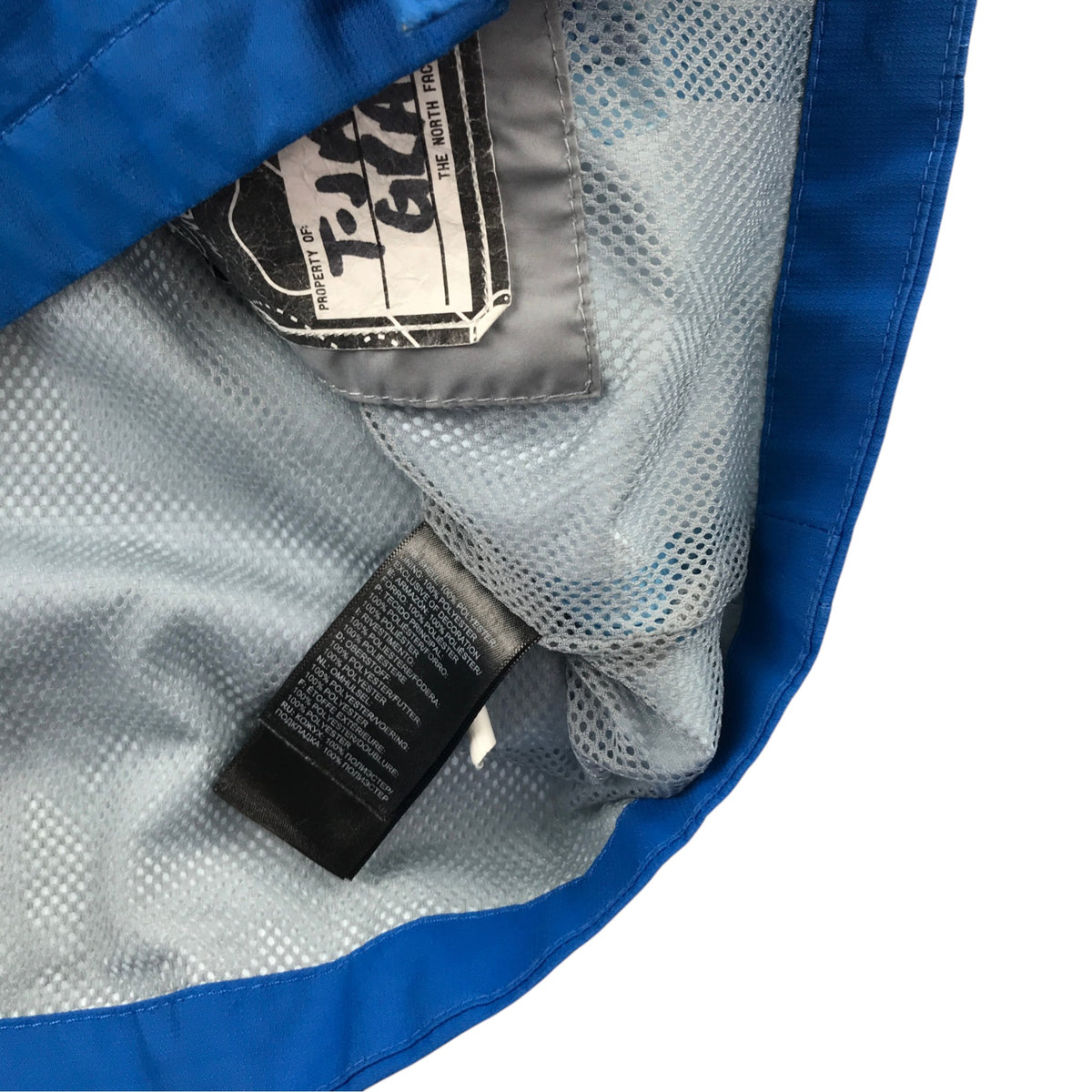 The North Face 9-10 years blue and black light jacket waterproof polyester