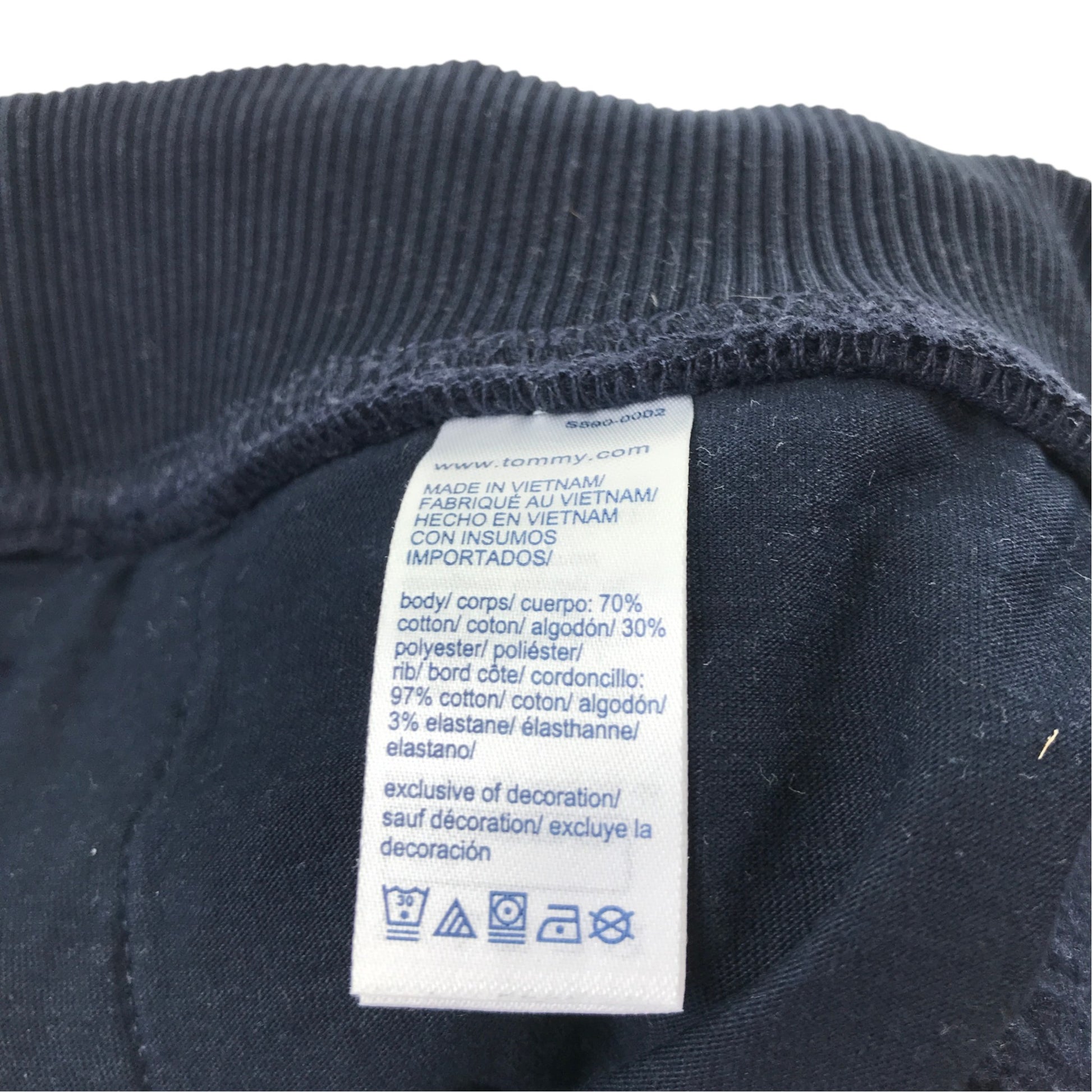 Tommy Hilfiger 7-8 years navy blue joggers cotton polyester
