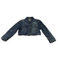 Topshop Moto UK 10 blue denim jacket cotton elastane