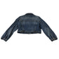 Topshop Moto UK 10 blue denim jacket cotton elastane
