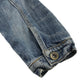 Topshop Moto UK 10 blue denim jacket cotton elastane