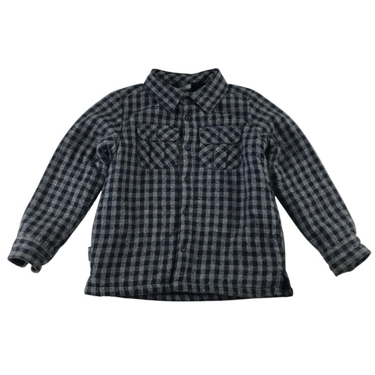 Trespass 5-6 years navy blue check shirt cotton polyester