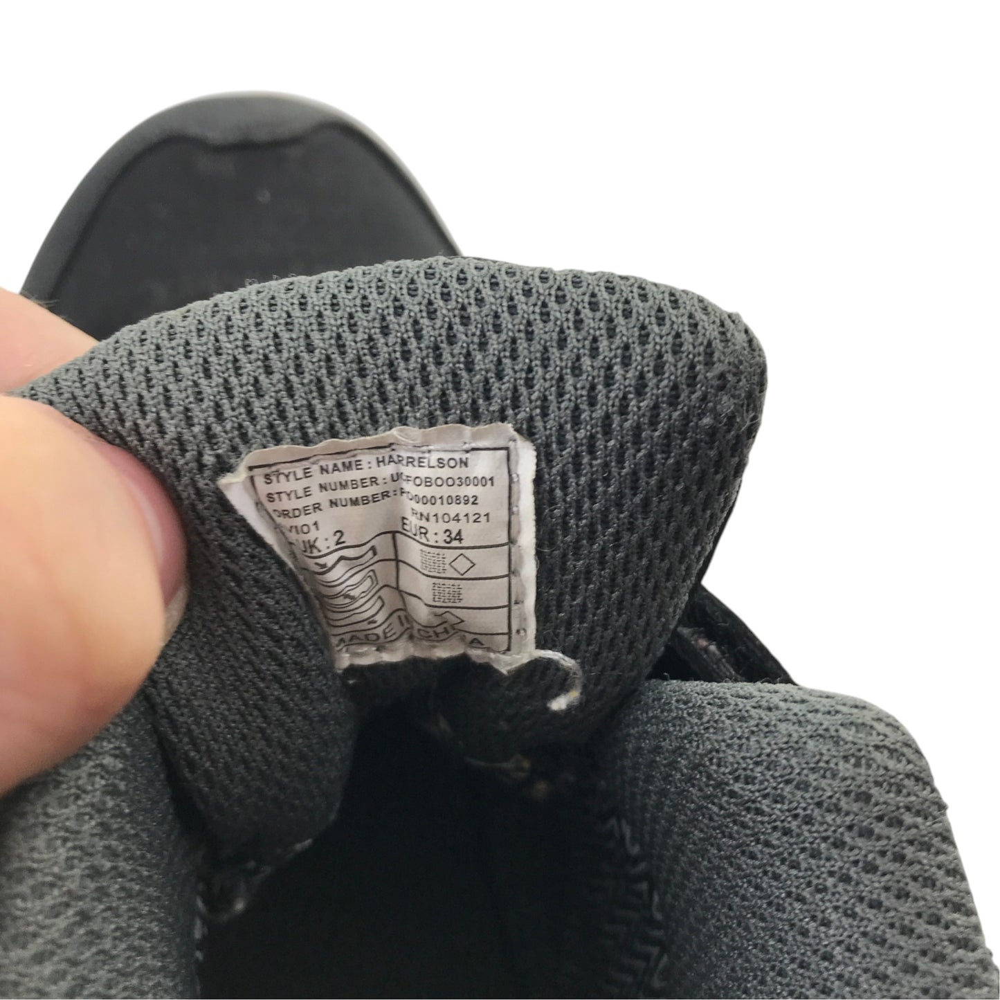 Trespass UK 2 black walking boots