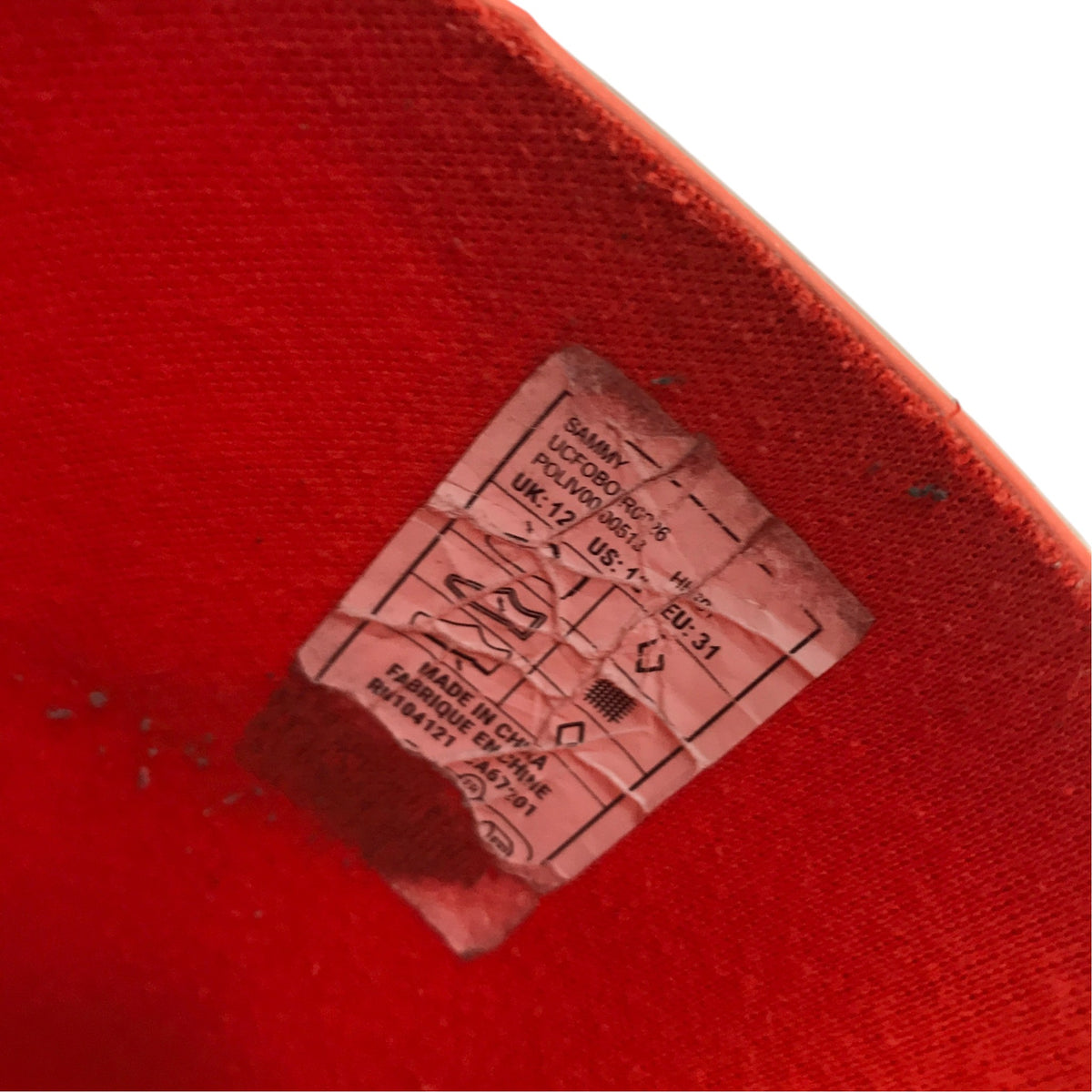 Trespass size UK 12 junior red wellies