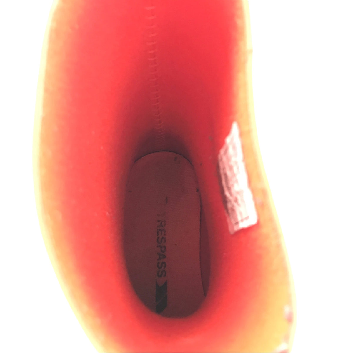 Trespass size UK 12 junior red wellies