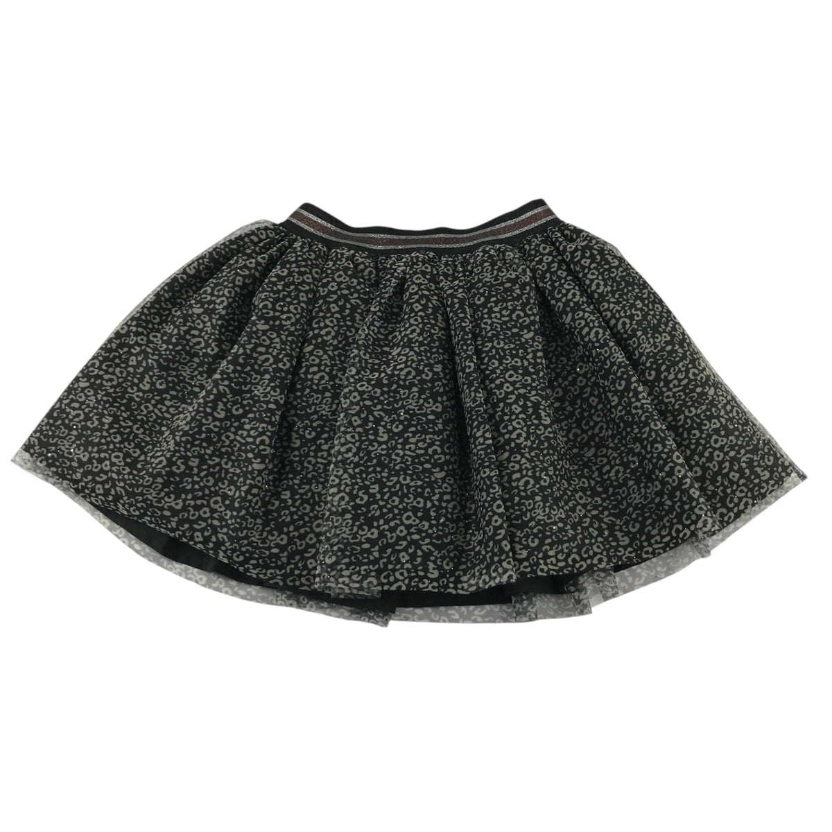 Tu 10 years black sparkly party skirt polyester