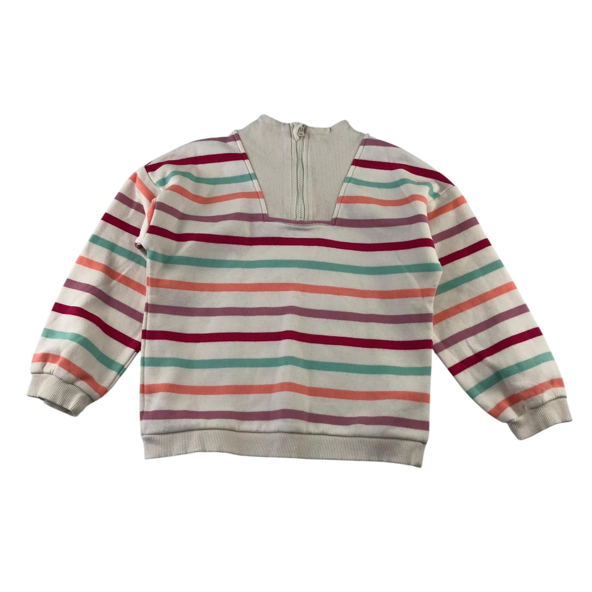 Tu 5-6 years multi-colour stripy sweater cotton polyester