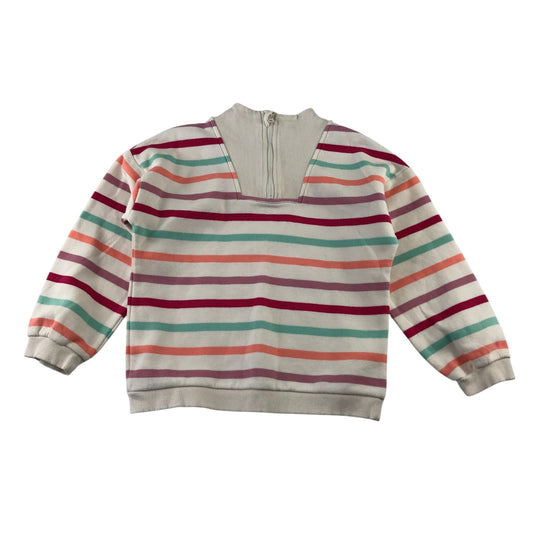 Tu 5-6 years multi-colour stripy sweater cotton polyester