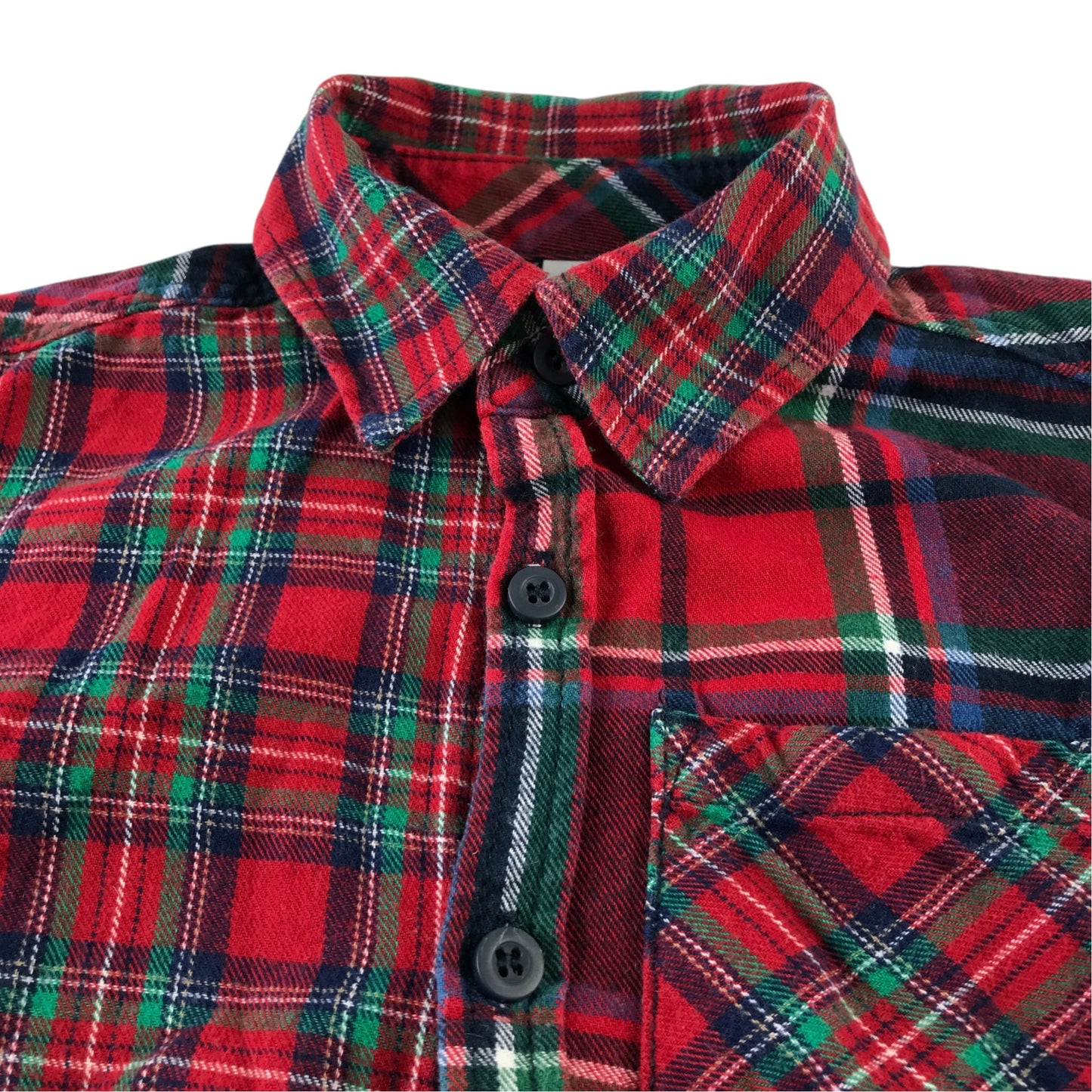 Tu 6-7 years red tartan shirt cotton