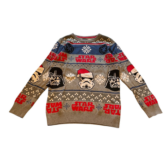 Tu 10-11 years grey Star Wars Christmas jumper cotton polyester
