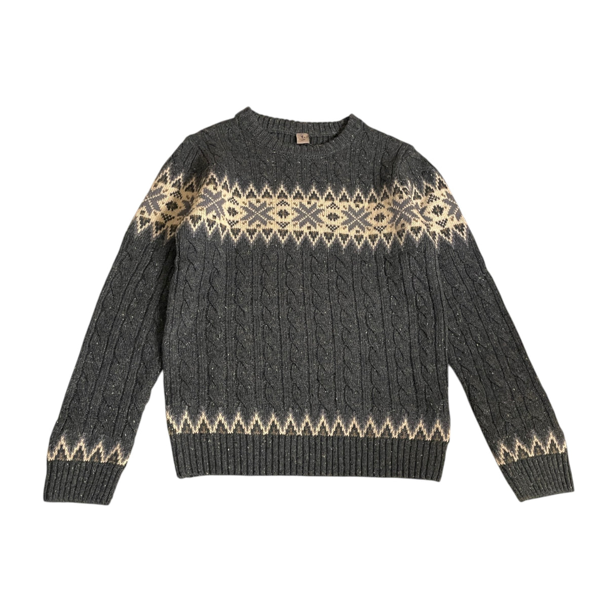 Tu 11-12 years dusty navy blue knitted jumper acrylic polyester wool mix