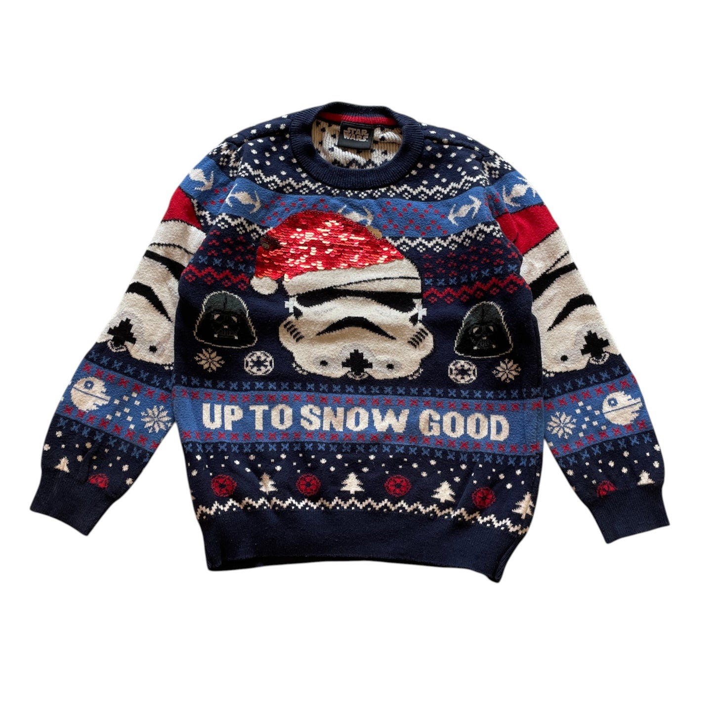 Tu 4-5 years navy blue Star Wars Stormtrooper flipsequin cotton