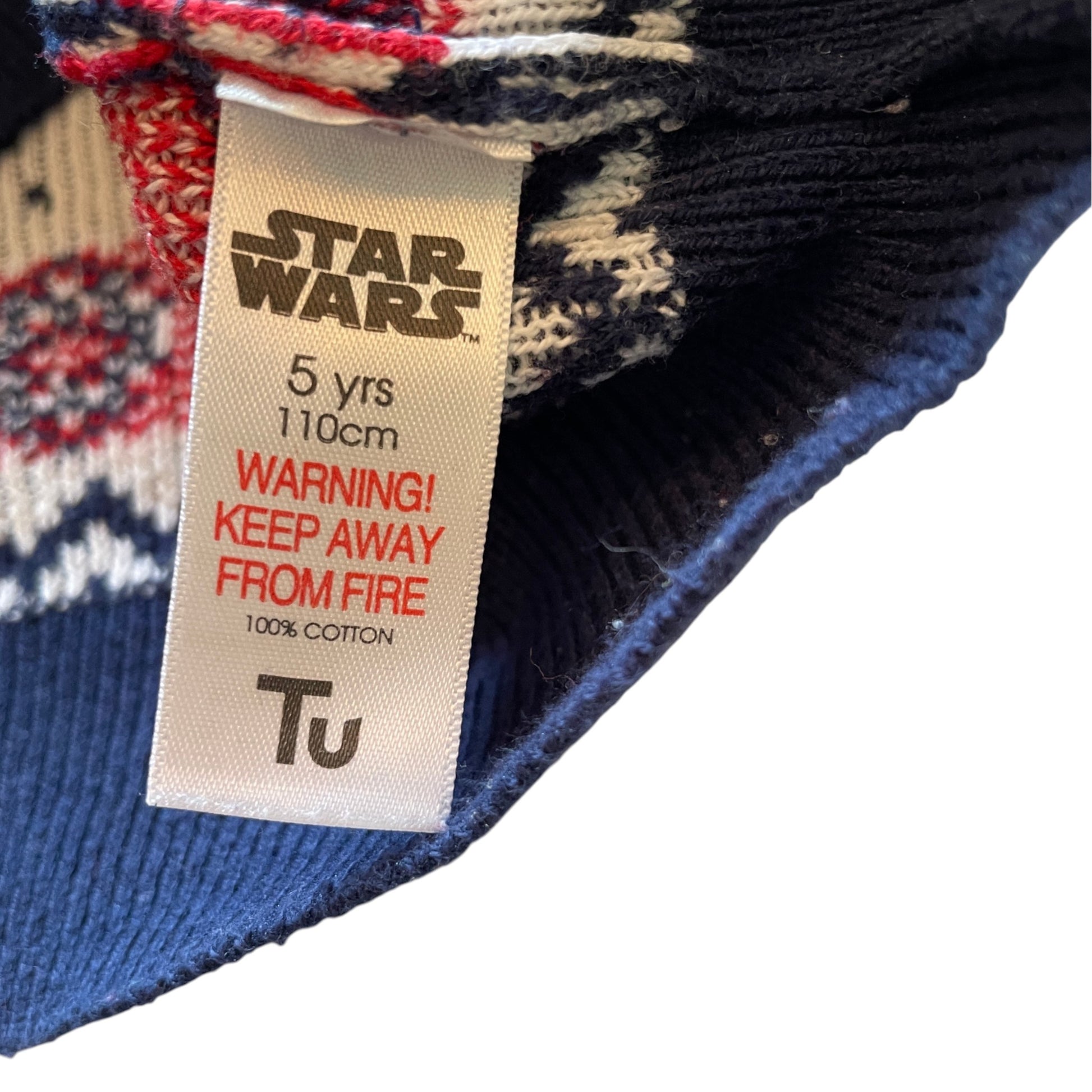 Tu 4-5 years navy blue Star Wars Stormtrooper flipsequin cotton