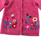 Tu 4-5 years pink cardigan embroidered cotton acrylic