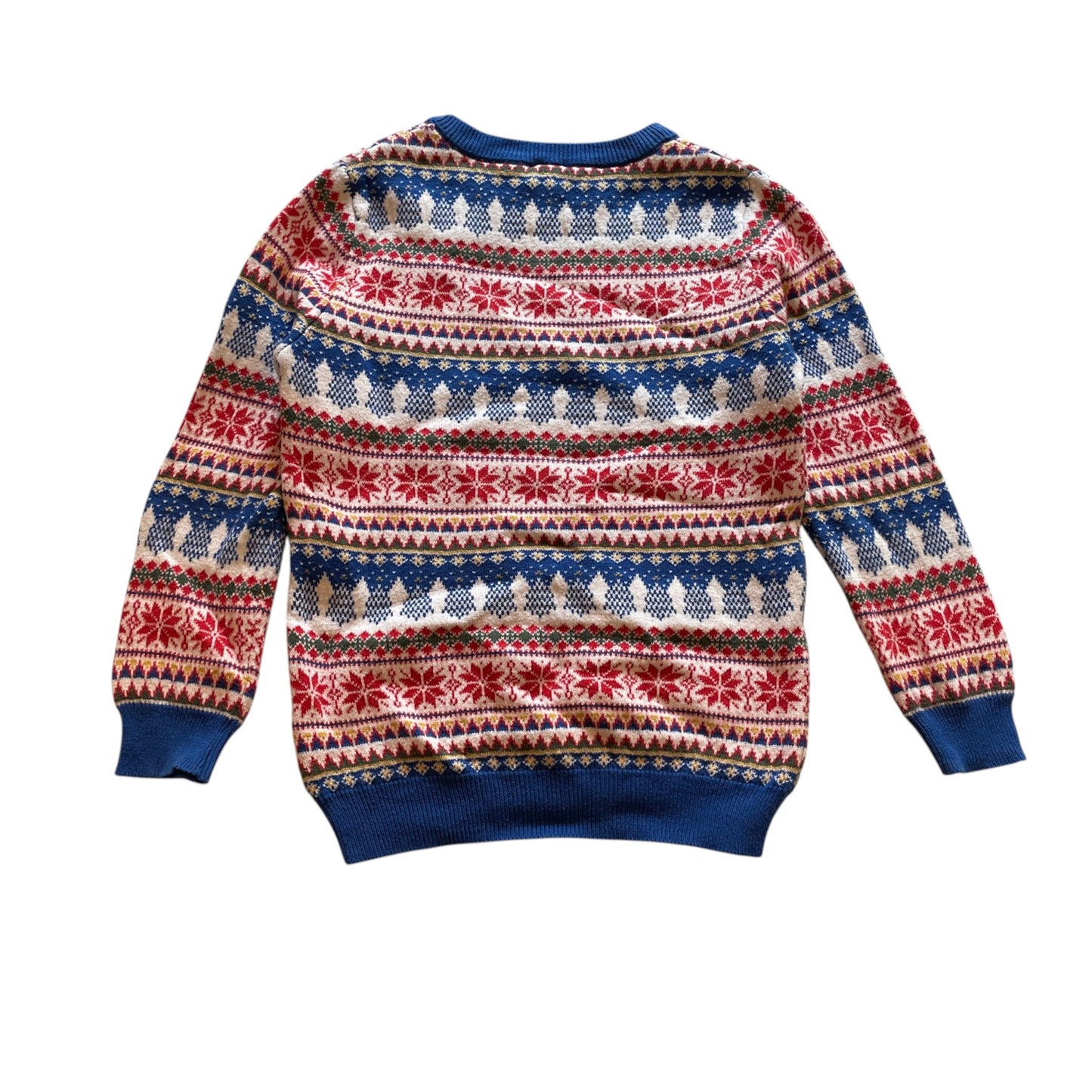 Tu 4-5 years red and blue cool Santa Christmas jumper cotton