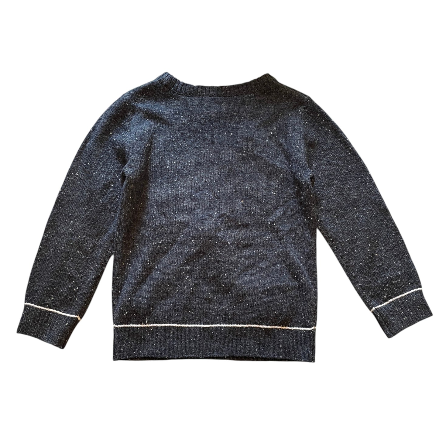 Tu 5-6 years navy blue Santa's sleigh Christmas jumper acrylic cotton polyamide