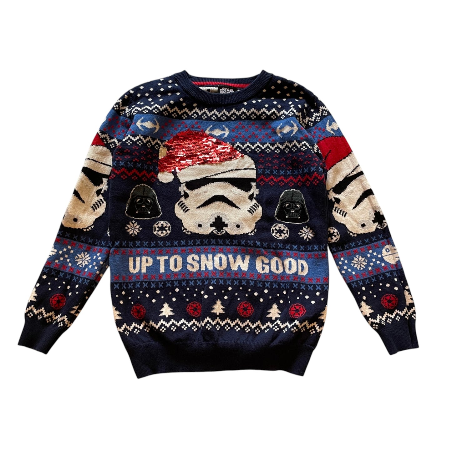 Tu 6-7 years navy blue Star Wars Stormtrooper flipsequin cotton