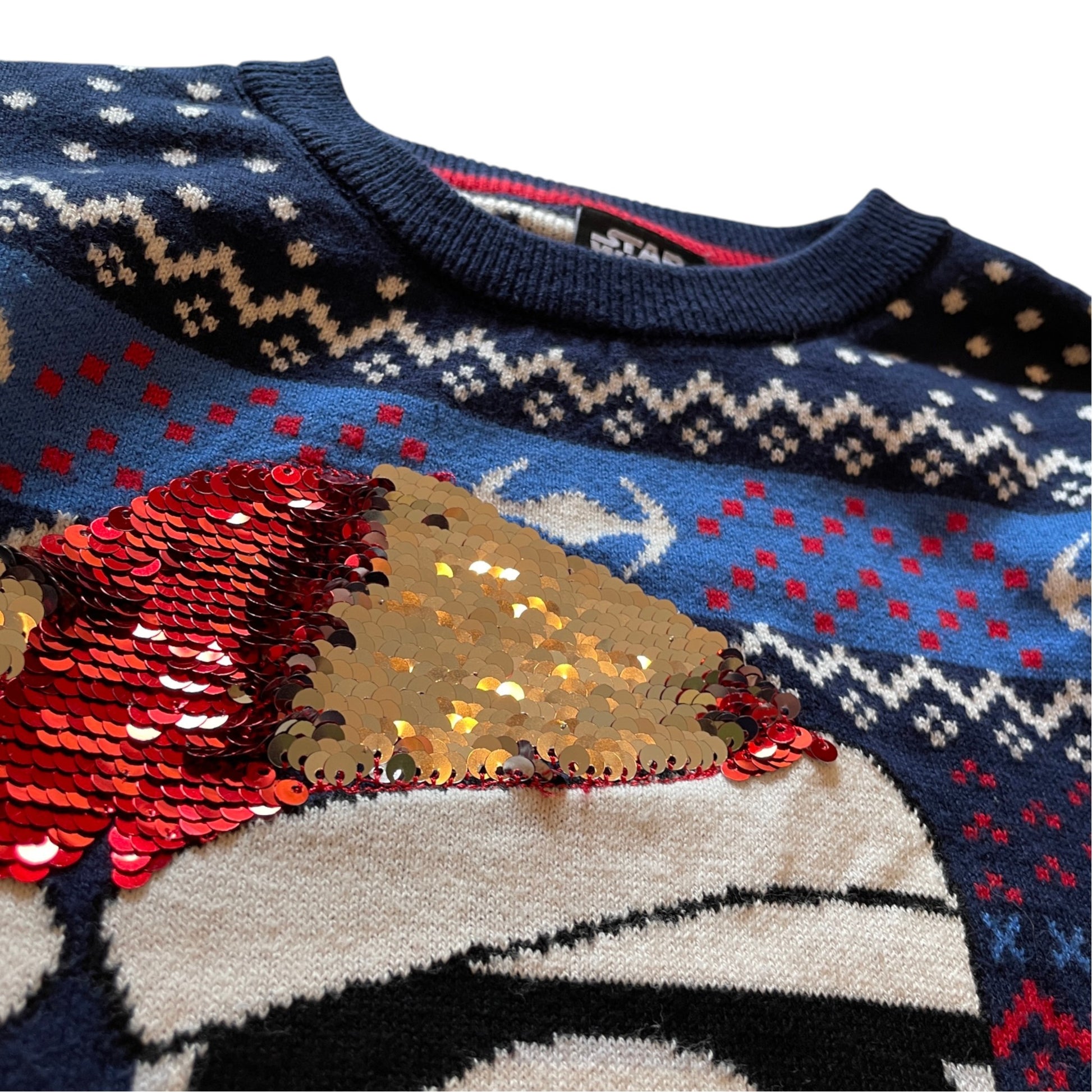 Tu 6-7 years navy blue Star Wars Stormtrooper flipsequin cotton