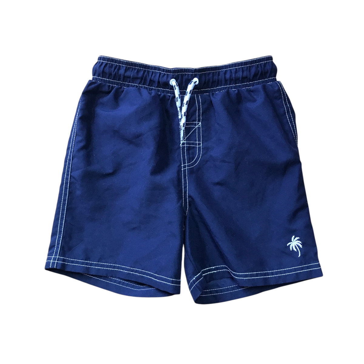 Tu 6-7 years navy blue swim trunks polyester