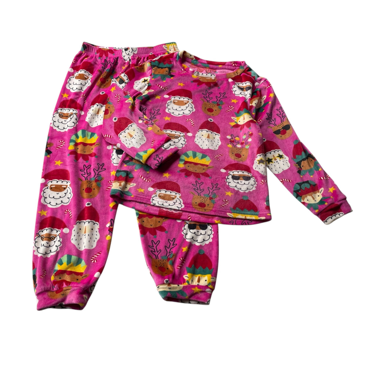Tu 7-8 years pink Christmas pyjama set polyester elastane