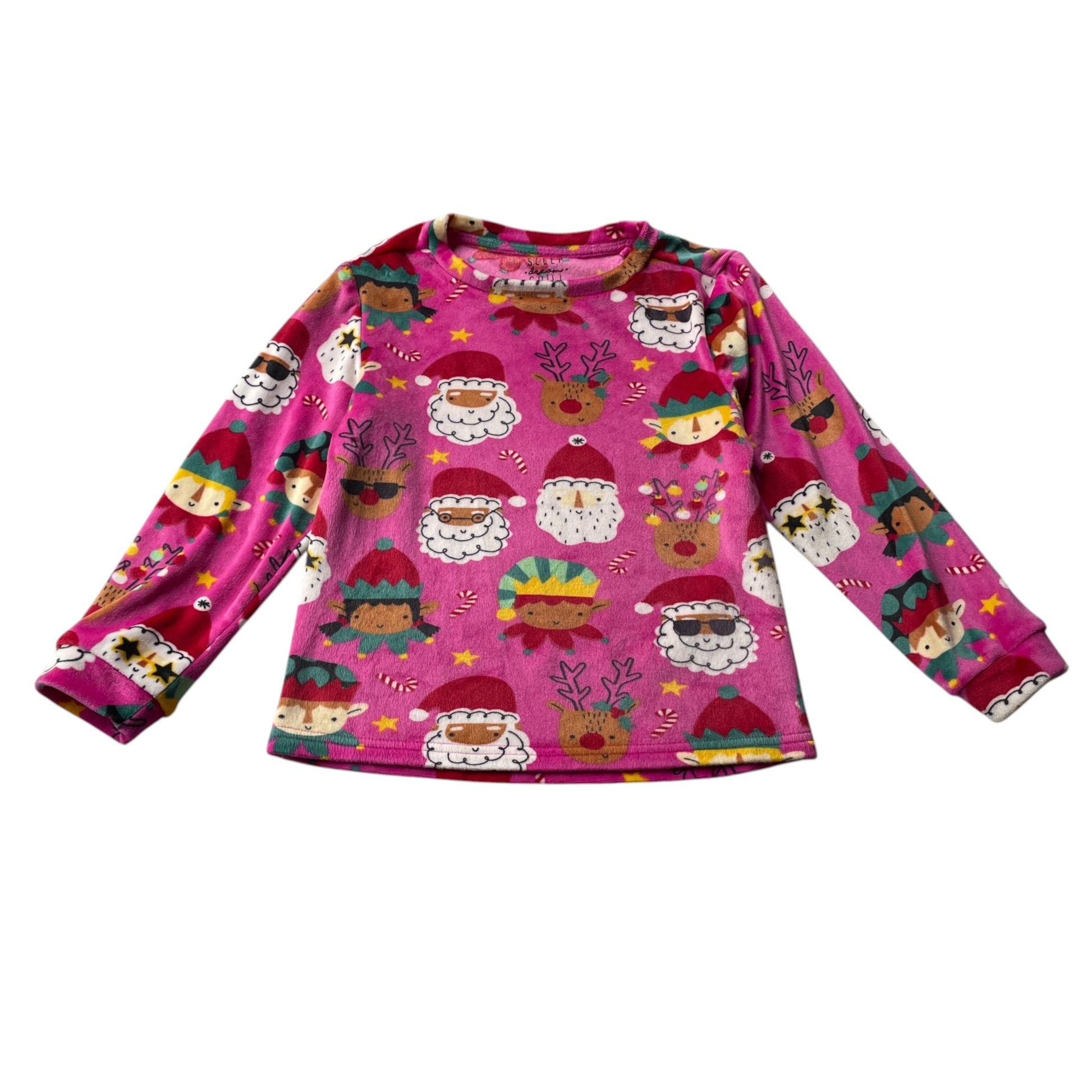 Tu 7-8 years pink Christmas pyjama set polyester elastane