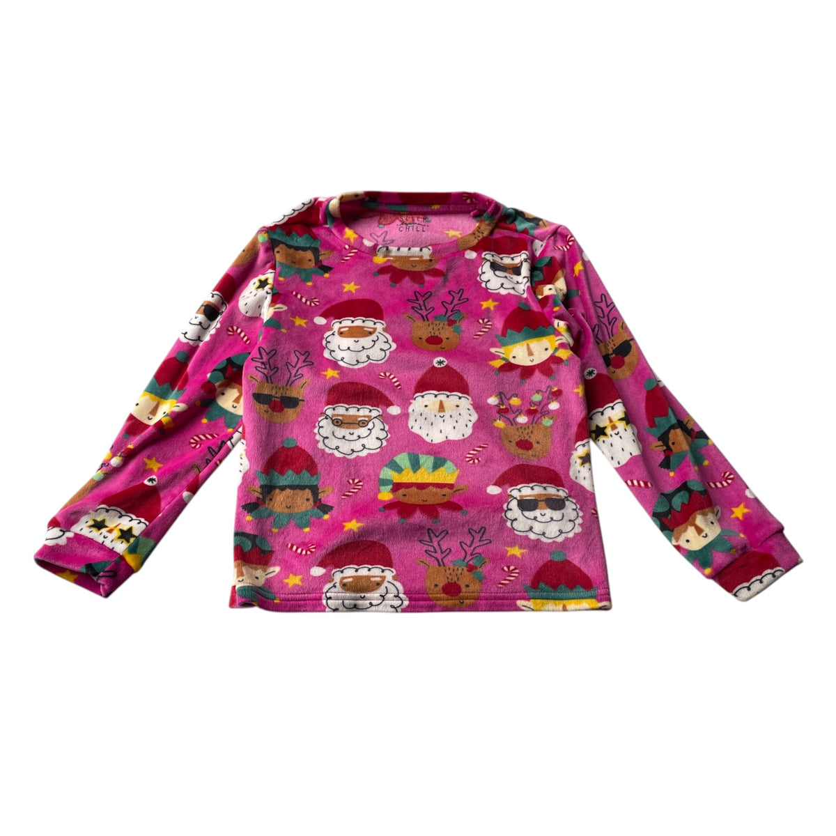 Tu 7-8 years pink Christmas pyjama set polyester elastane