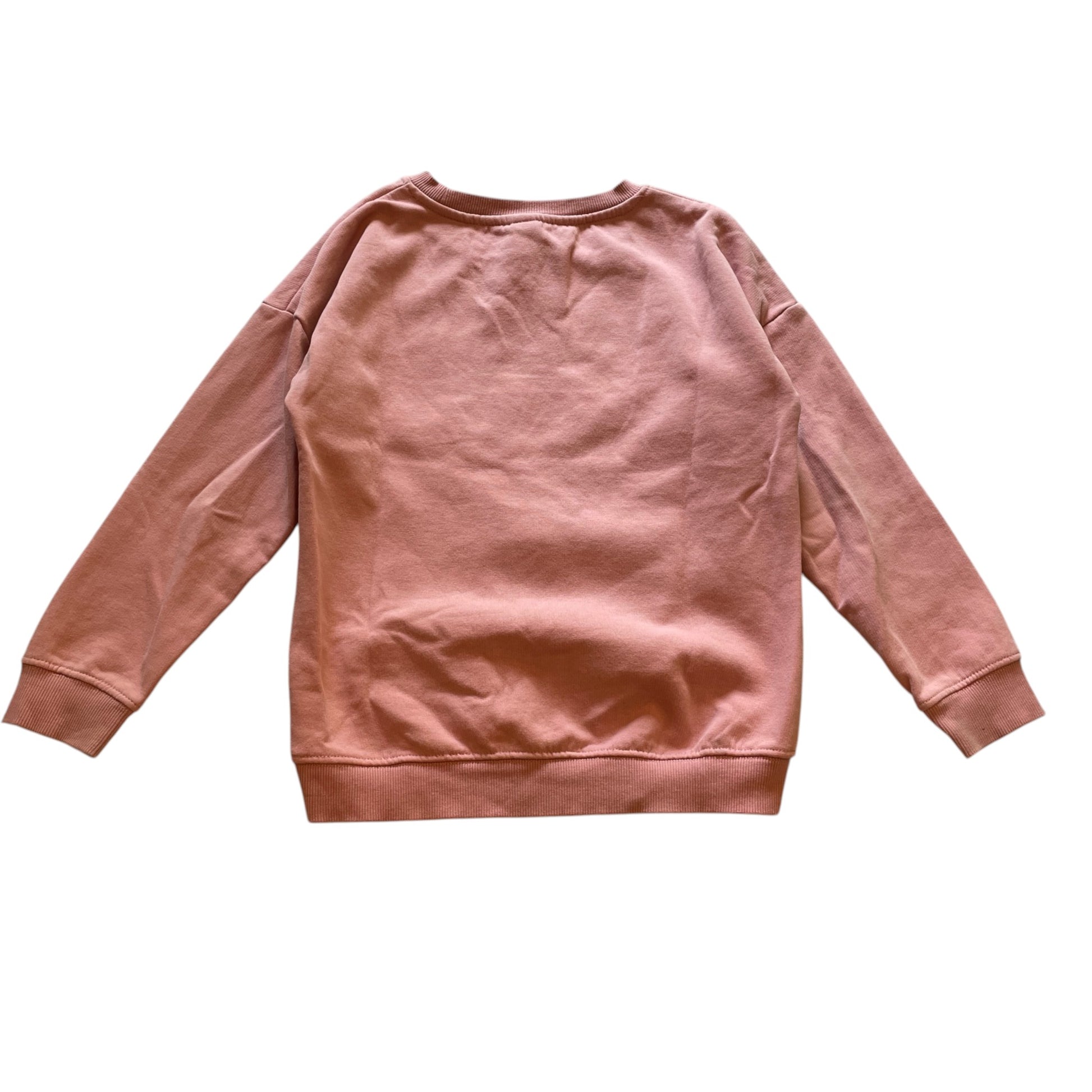 Tu 7-8 years pink Rudolph Christmas sweater cotton polyester